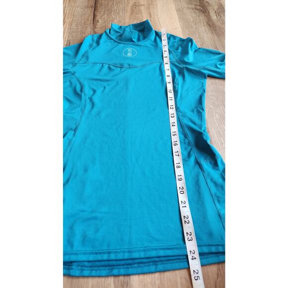 Fourth Element women hydroskin short sleeve shirt aqua blue sm upf 50 rash gaurd - Picture 4 of 7